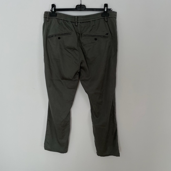 Mason's dark olive men's chino jogger cotton stretch pants size EU 48/US 38 - Picture 4 of 9